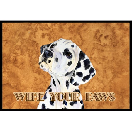 Carolines Treasures 24 X 36 In. Dalmatian Wipe Your Paws Indoor Or Outdoor Mat CA74600